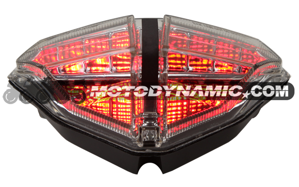 2007-2012 Ducati 848/1098/1198 Sequential LED Tail Lights Clear