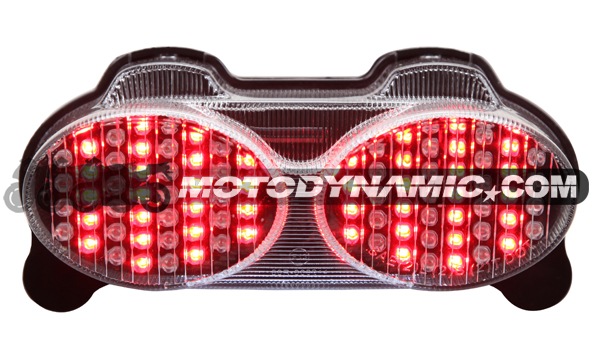 98-05 Kawasaki Ninja ZR7(S)/ZX-6R/9R/ZZR600 Sequential LED Tail Lights Clear