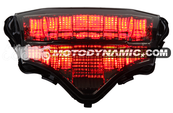 2003-2009 Yamaha FZ6 Sequential LED Tail Lights Smoke