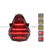 2006-2007 Yamaha YZF R6 Sequential LED Tail Lights Smoked