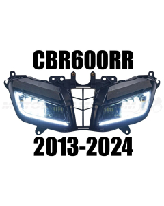 Honda CBR600RR 2013 2014 2015 2016 2017 2018 2019 2020 2021 2022 2023 2024 Full LED Projection Head Lights with Daytime Running Light