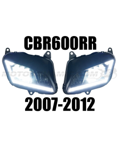 Honda CBR600RR CBR 600RR 2007-2012 Full LED Projection Projector Head Light Assembly with DRL