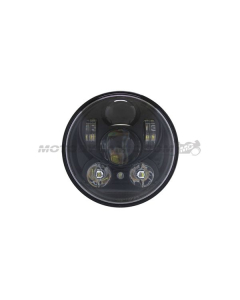 5-3/4" LED Projector Head Light Black for Harley Davidson Dyna Sportster and More